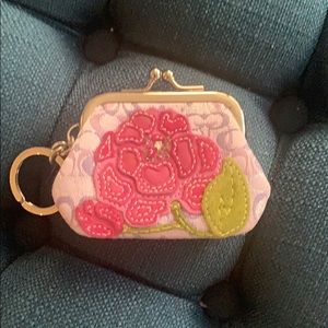 Authentic Coach keychain coin purse